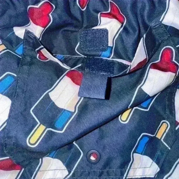 Men's Bomb Pop Theme Swim Trunks Size L/G (36-38) - Picture 6 of 7